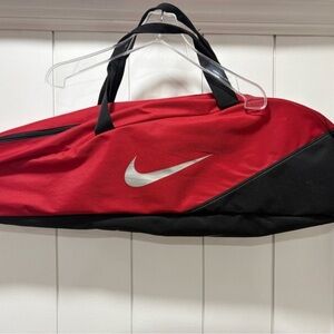 Nike Red and Black Soft Side Duffle Equipment Bat Bag 32" X 7.5" X 5.5"